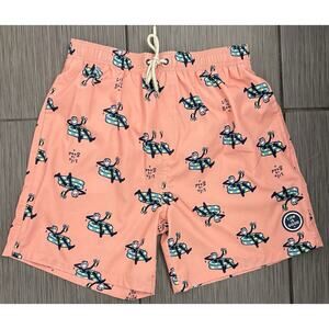 Life Is Good Men’s Peach Swim Trunks Size Small Brief Mesh Lined Jake Pool